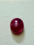 Ruby Red Oval Cabochon 5.8x4.6mm 0.65ct