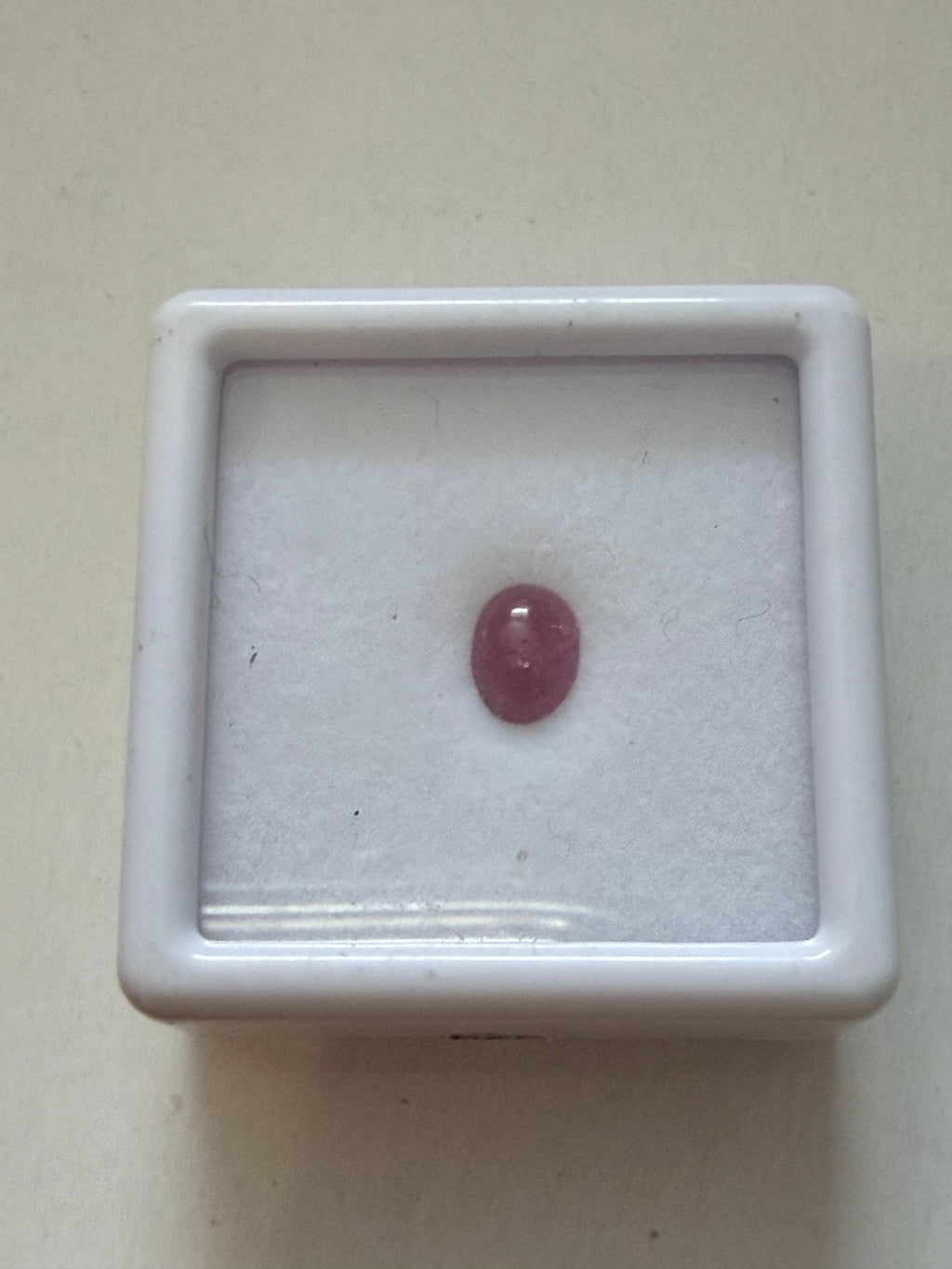 Ruby Red Oval Cabochon 5.7x4.3mm 0.58ct