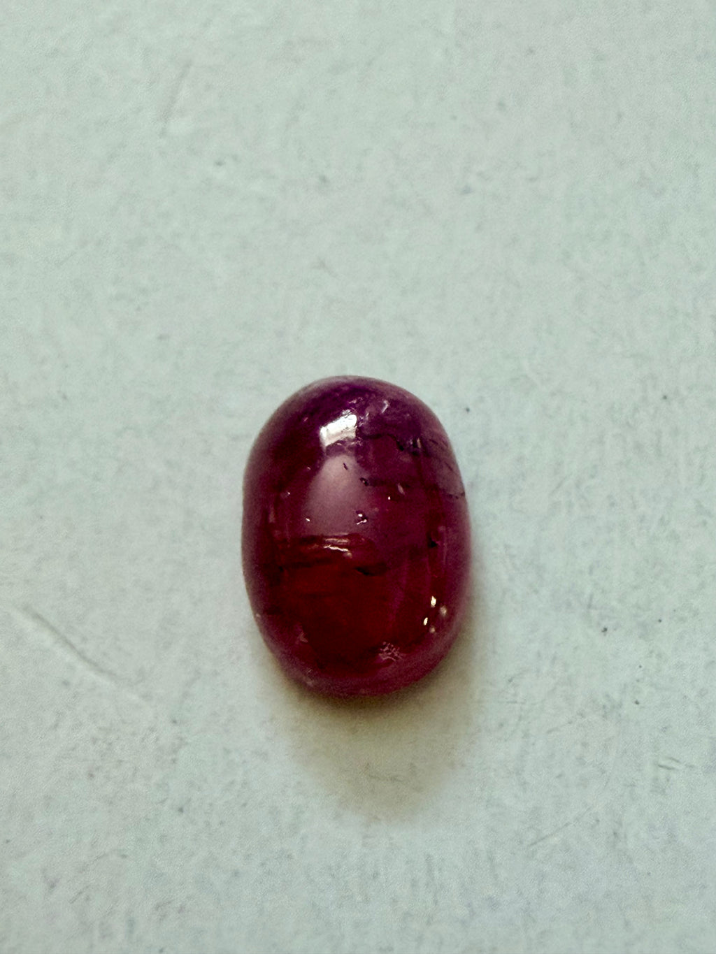 Ruby Red Oval Cabochon 6.7x4.6mm 0.96ct