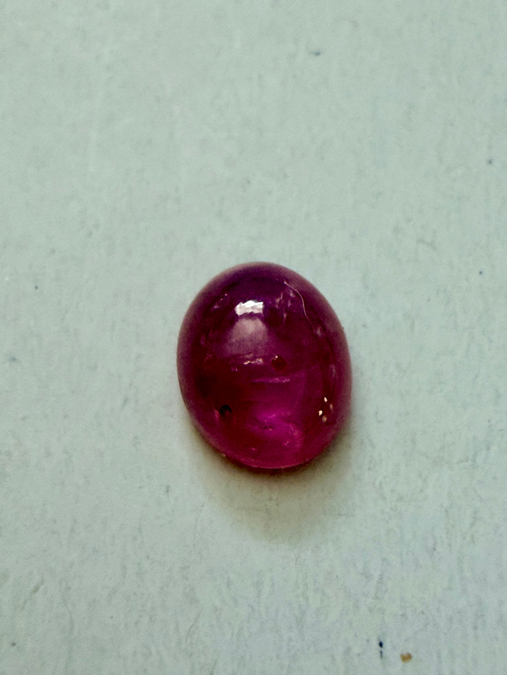 Ruby Red Oval Cabochon 6x5.6mm 0.75ct