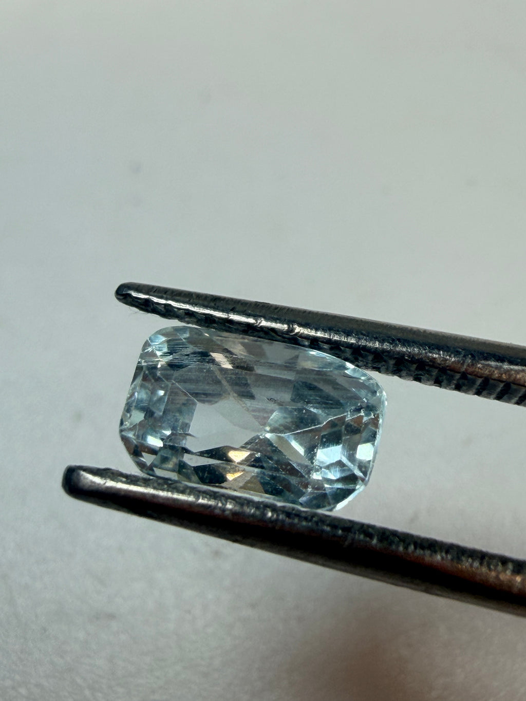 Aquamarine Blue Octagon Cut 7.5x4.6mm 1.26ct