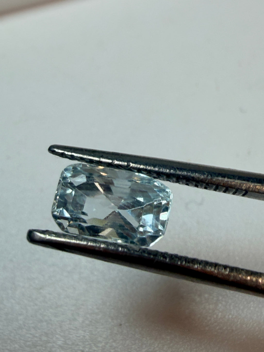 Aquamarine Blue Octagon Cut 7.5x4.6mm 1.26ct