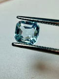 Natural Aquamarine Blue Octagon Cut 6.1x5.8mm 1.08ct