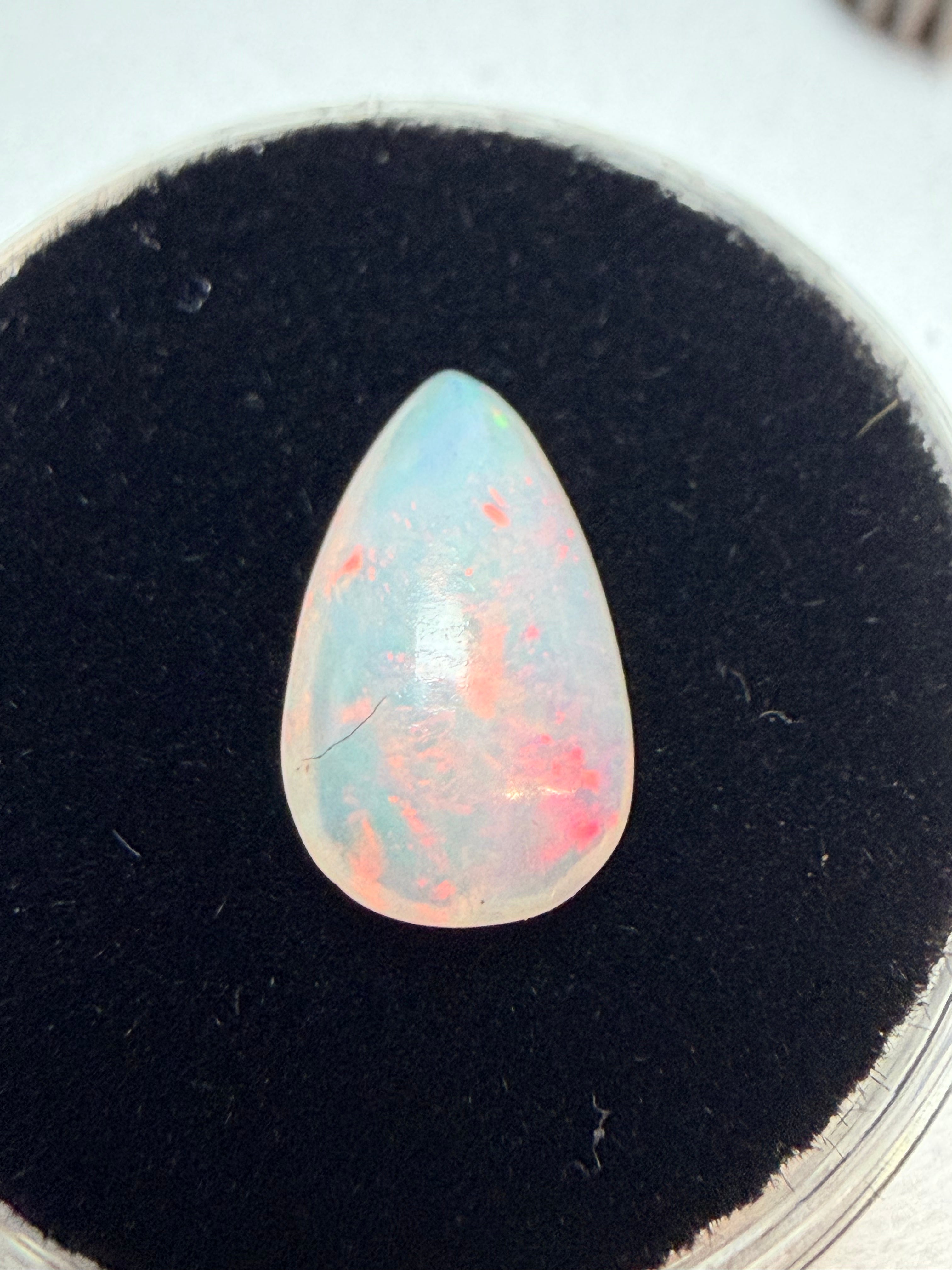 Natural Ethiopian Opal Drop Shape 11.6x7mm 1.09ct Ken Cut