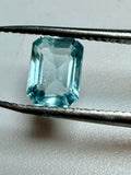 Natural Aquamarine Blue Octagon Cut 7.1x5.2mm 1.03ct