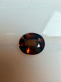 Zircon Red-Brown Gemstone 7.2x6.1mm 1.75ct