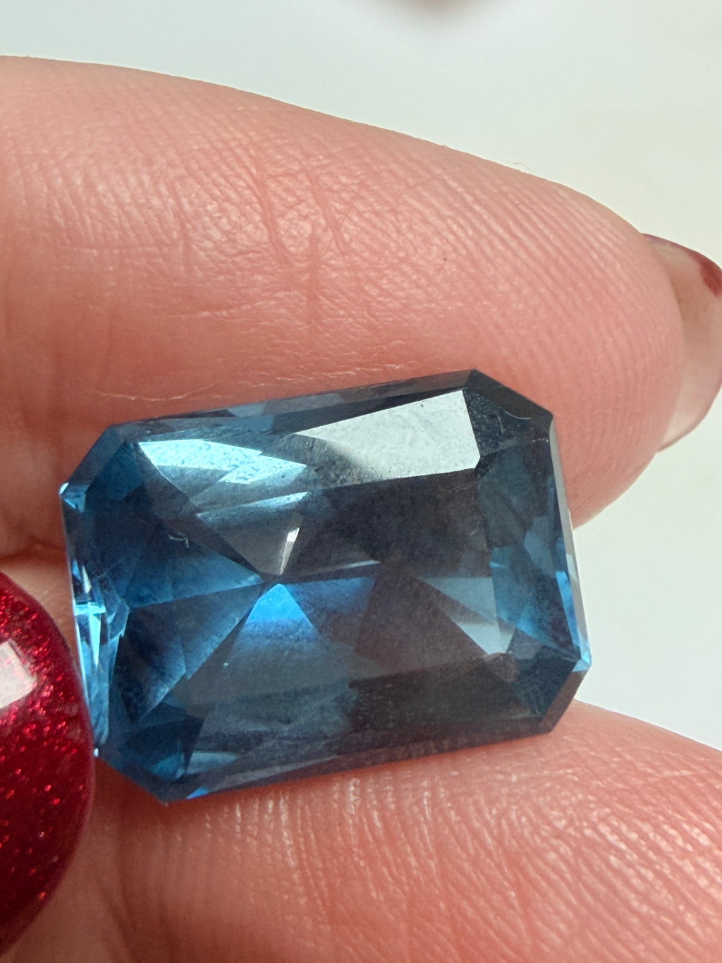 Topaz London Blue Gemstone 15.4x11.4mm 12.41ct