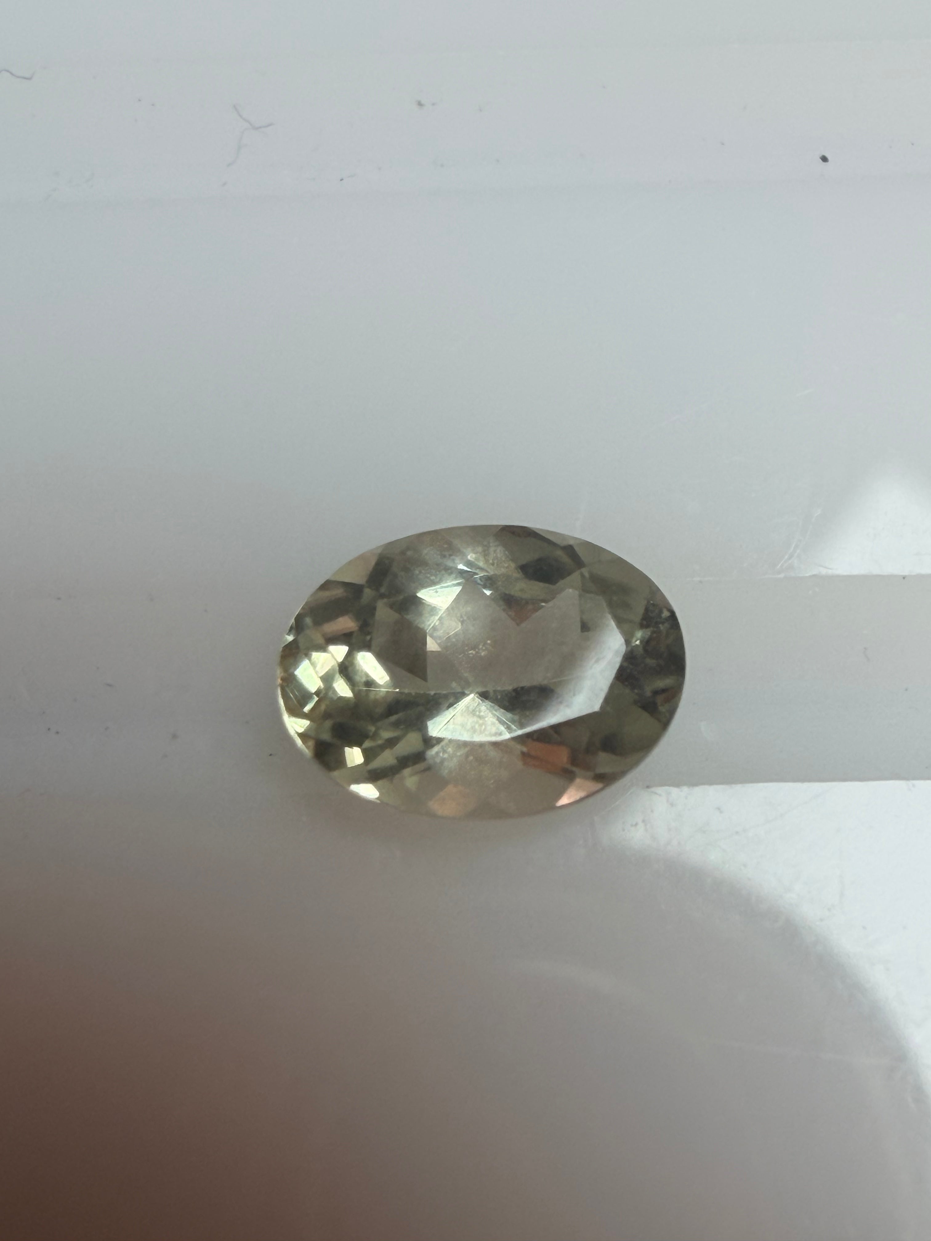Diaspore Oval Gemstone 8x6mm 1.23ct