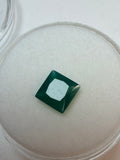 Agate Green Square Faceted 6mm