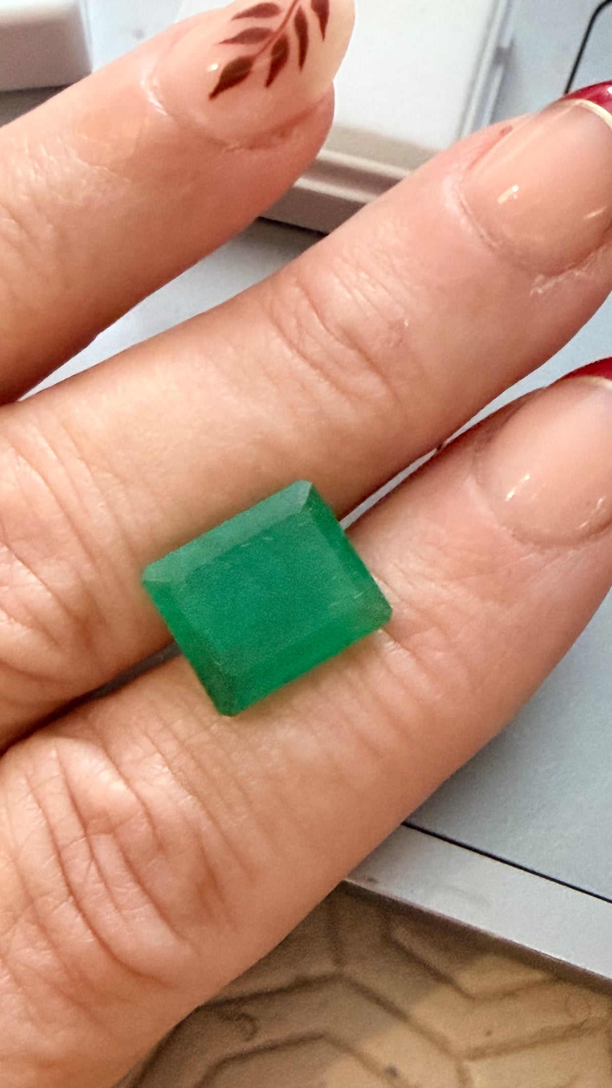 Emerald Rectangle 13mm × 11mm 5.35cts