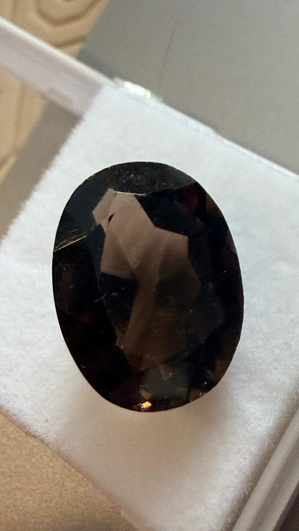 Smoky Quartz Oval 16.3mm × 12.6mm 11.47ct