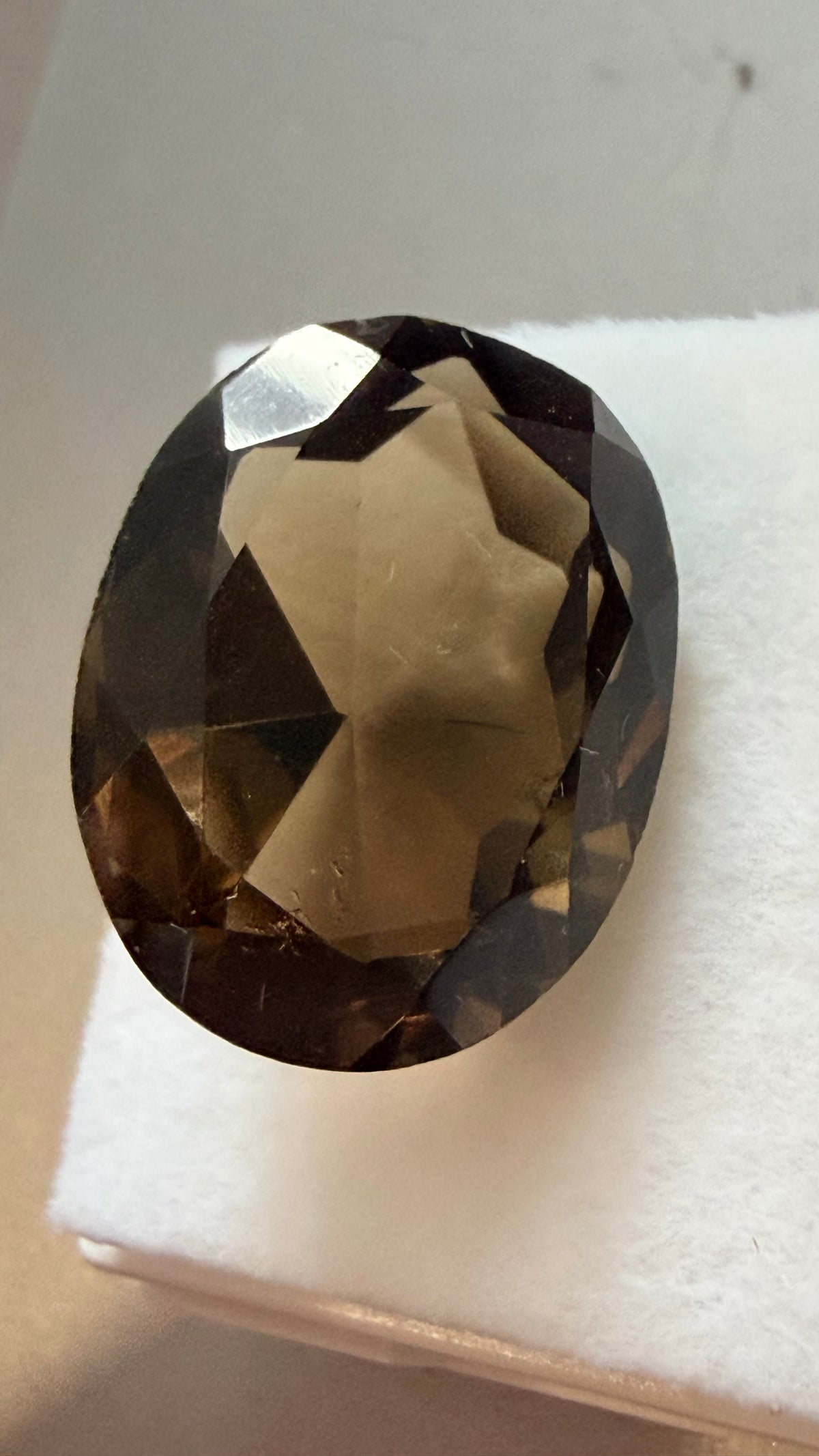 Smoky Quartz Oval 18mm × 14mm 13.68ct