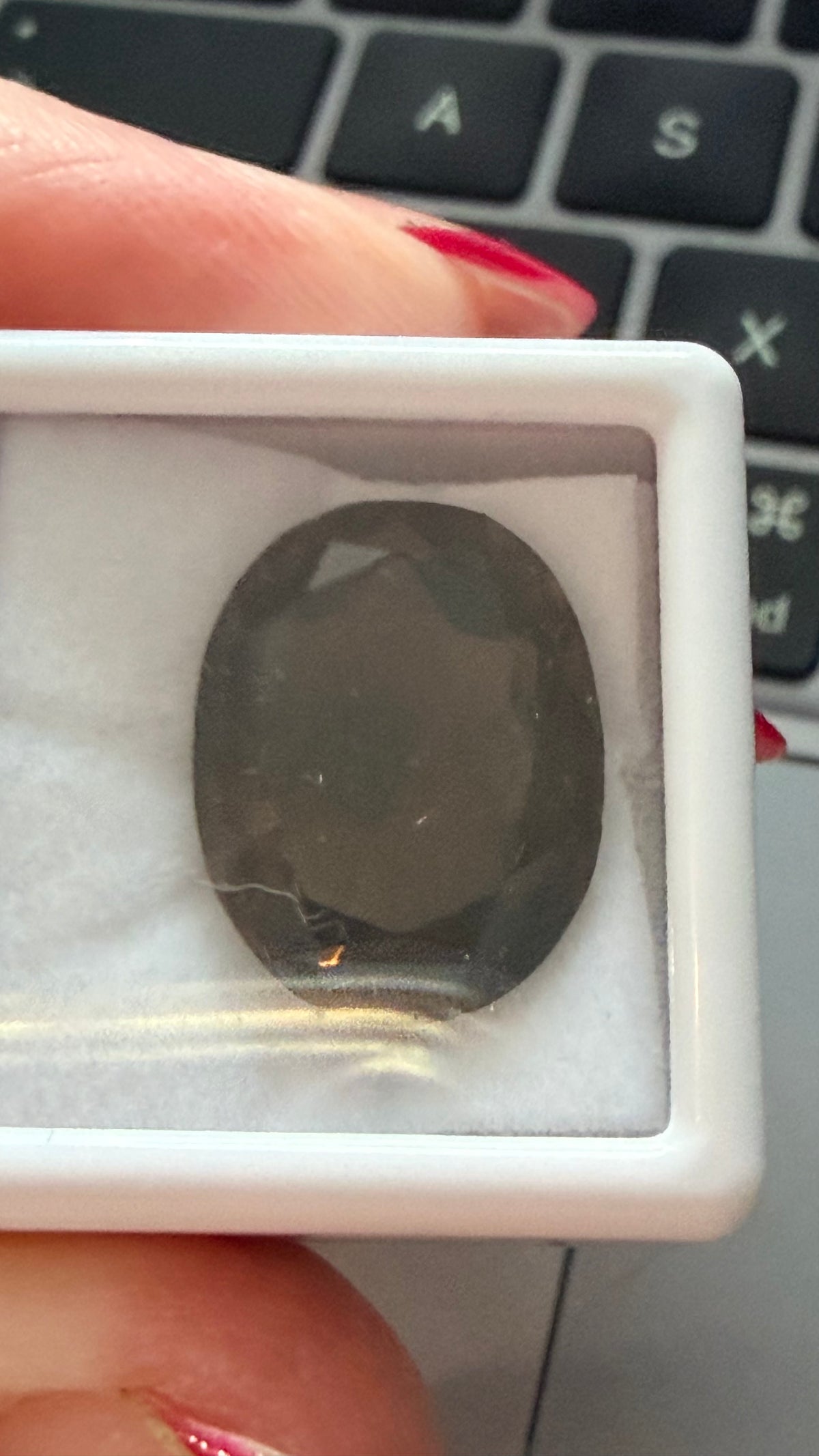 Smoky Quartz Oval 18mm × 14mm 13.68ct