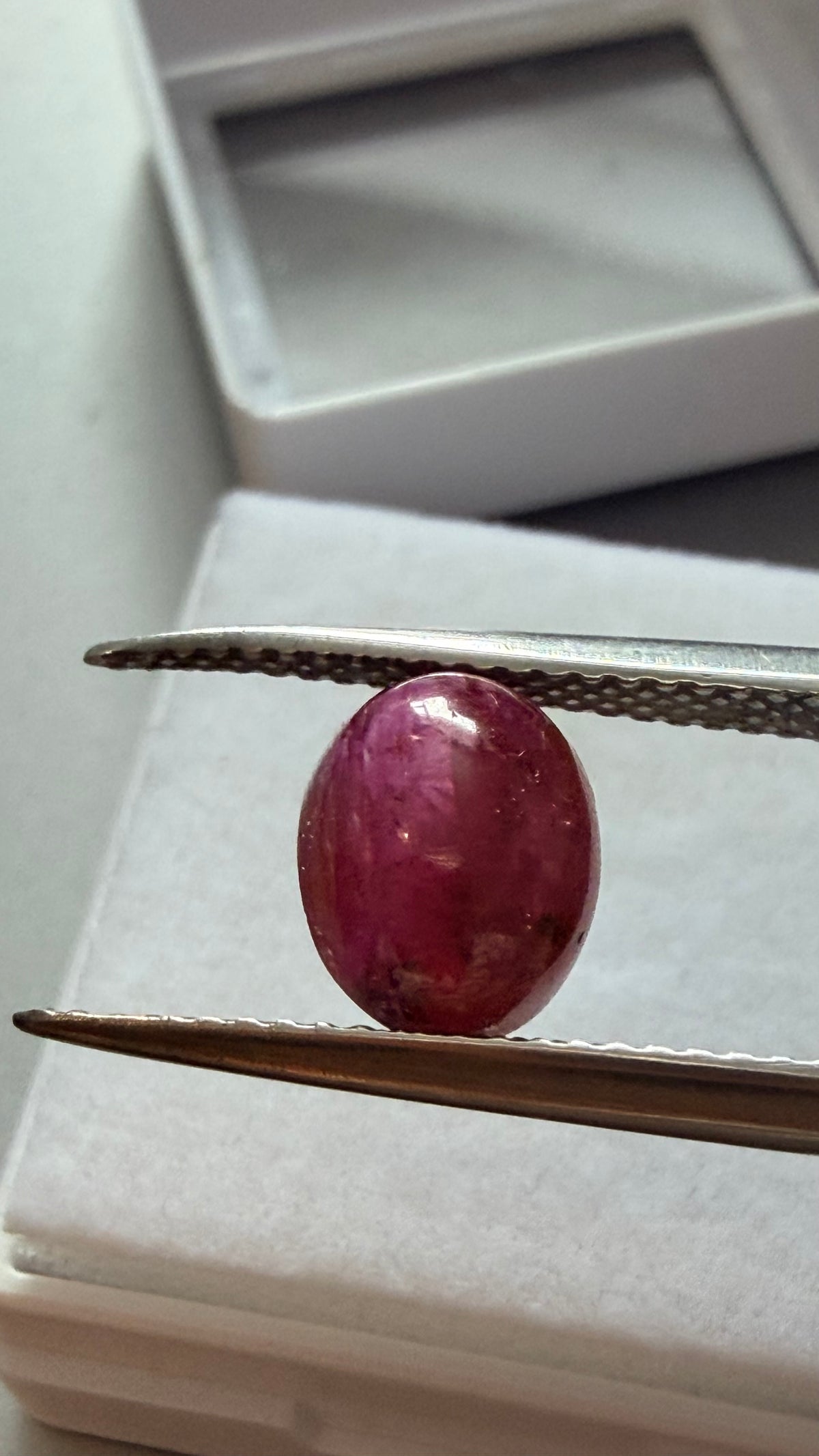 Ruby Oval Cabochon 8.5mm × 7mm 3.28ct