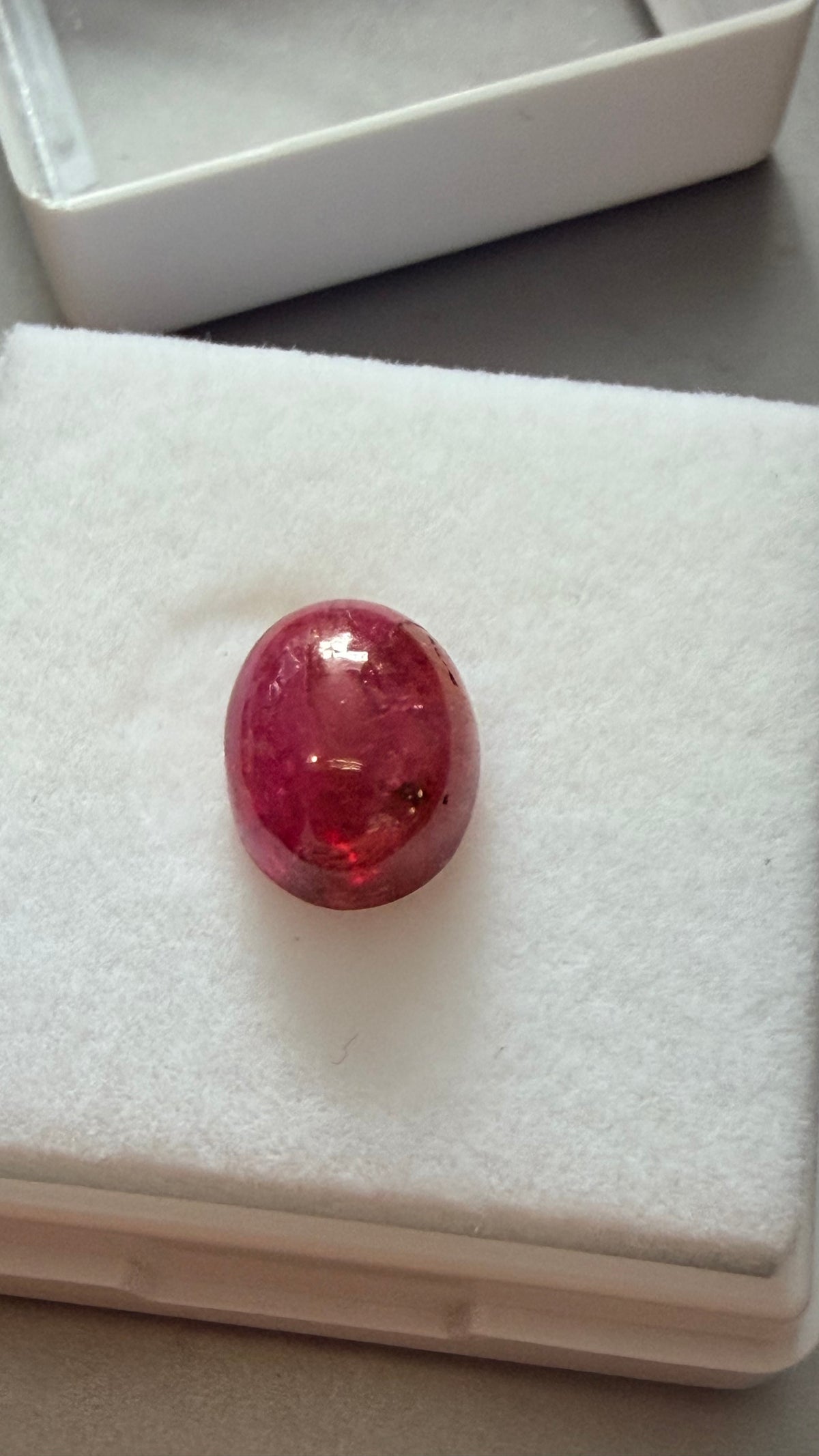 Ruby Oval Cabochon 8.5mm × 7mm 3.28ct