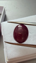 Ruby Oval Cabochon 10.9mm × 8.8mm 4.58ct