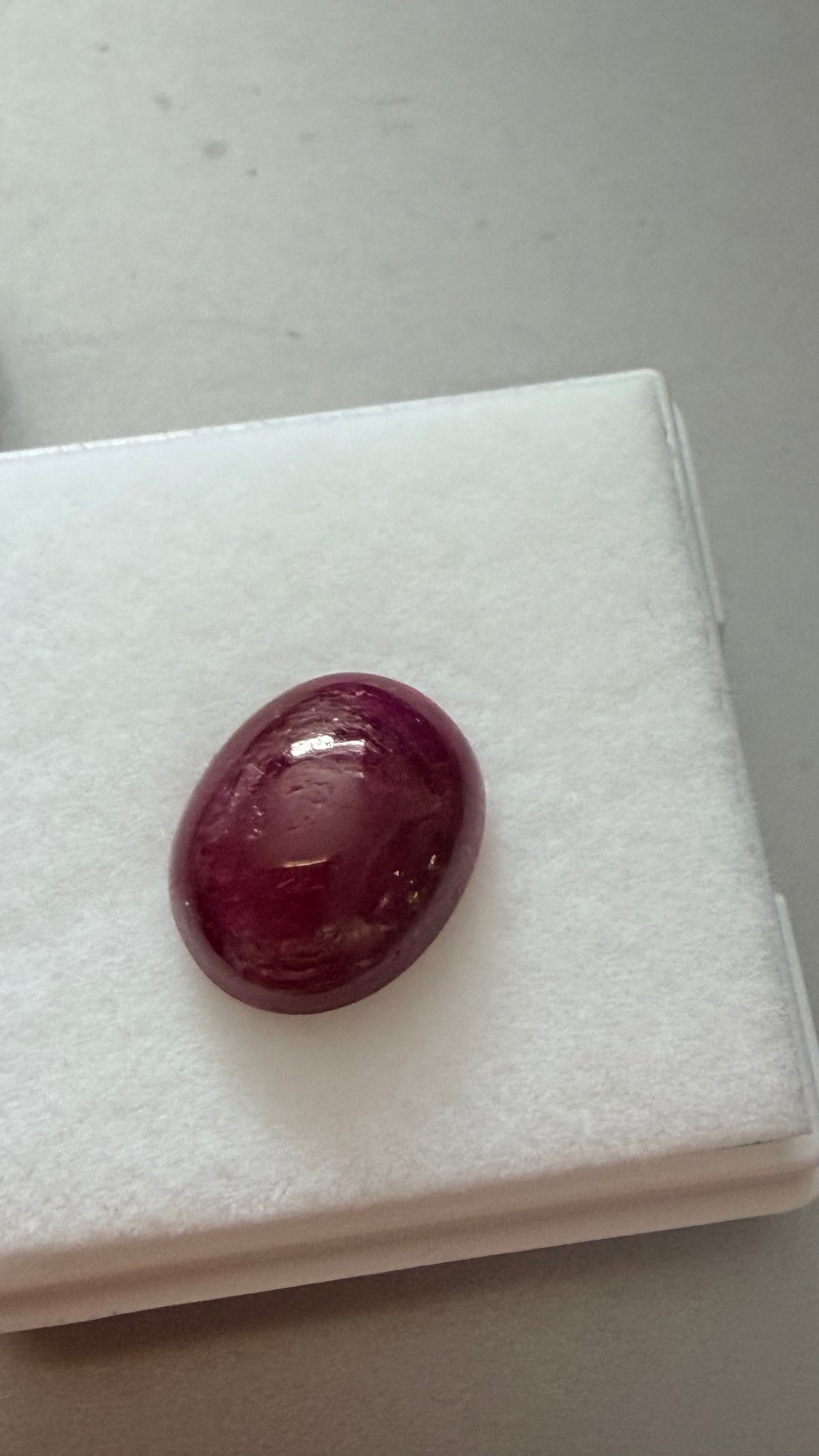 Ruby Oval Cabochon 10.9mm × 8.8mm 4.58ct