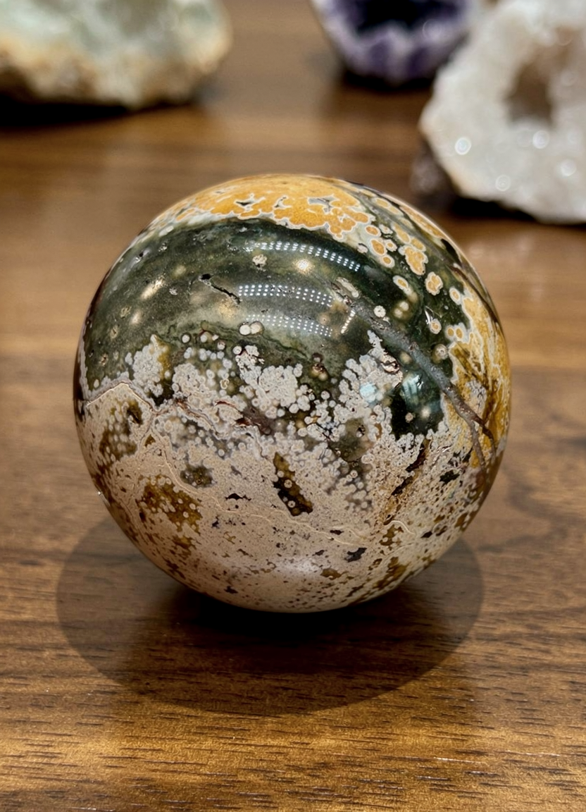 Ocean Jasper Sphere 5cm Natural Stone image 0