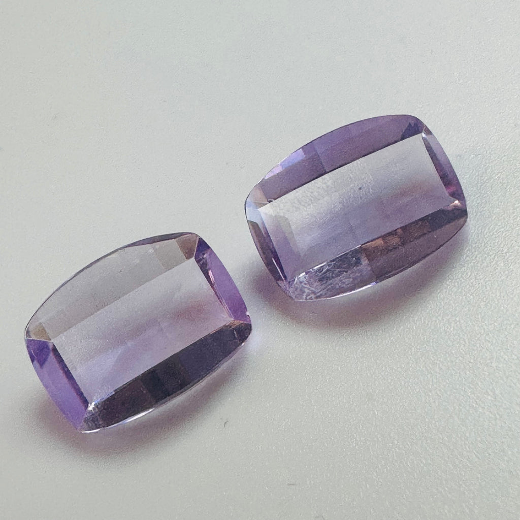 AMETHYST PAIR SPECIAL CUT 13MMX10MM  11.79CTSAM image 2