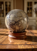 Picasso Jasper 45mm sphere with wood stand image 0