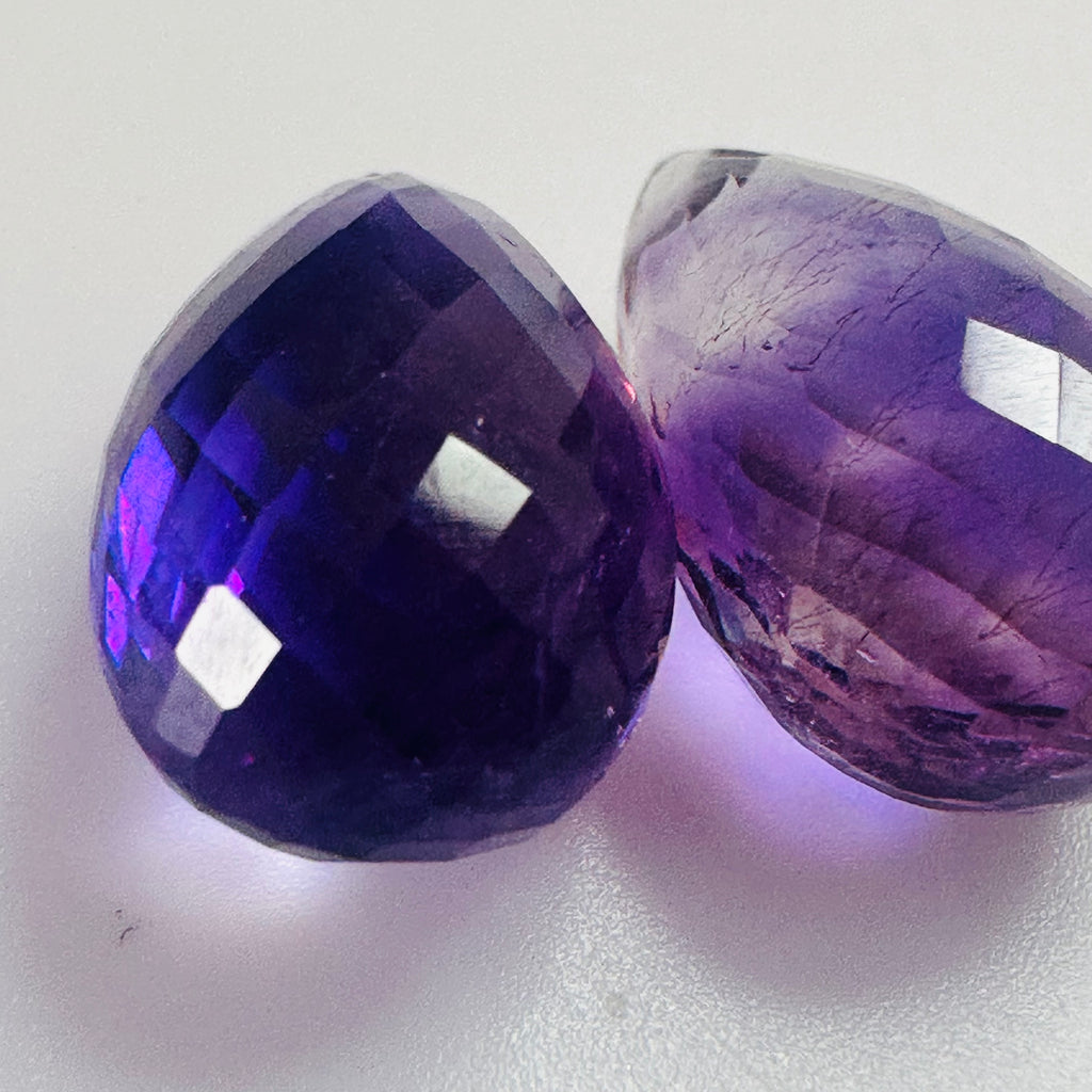 AMETHYST BRIOLETTE PAIR 18MMX10.8MM 23.14CTS image 6