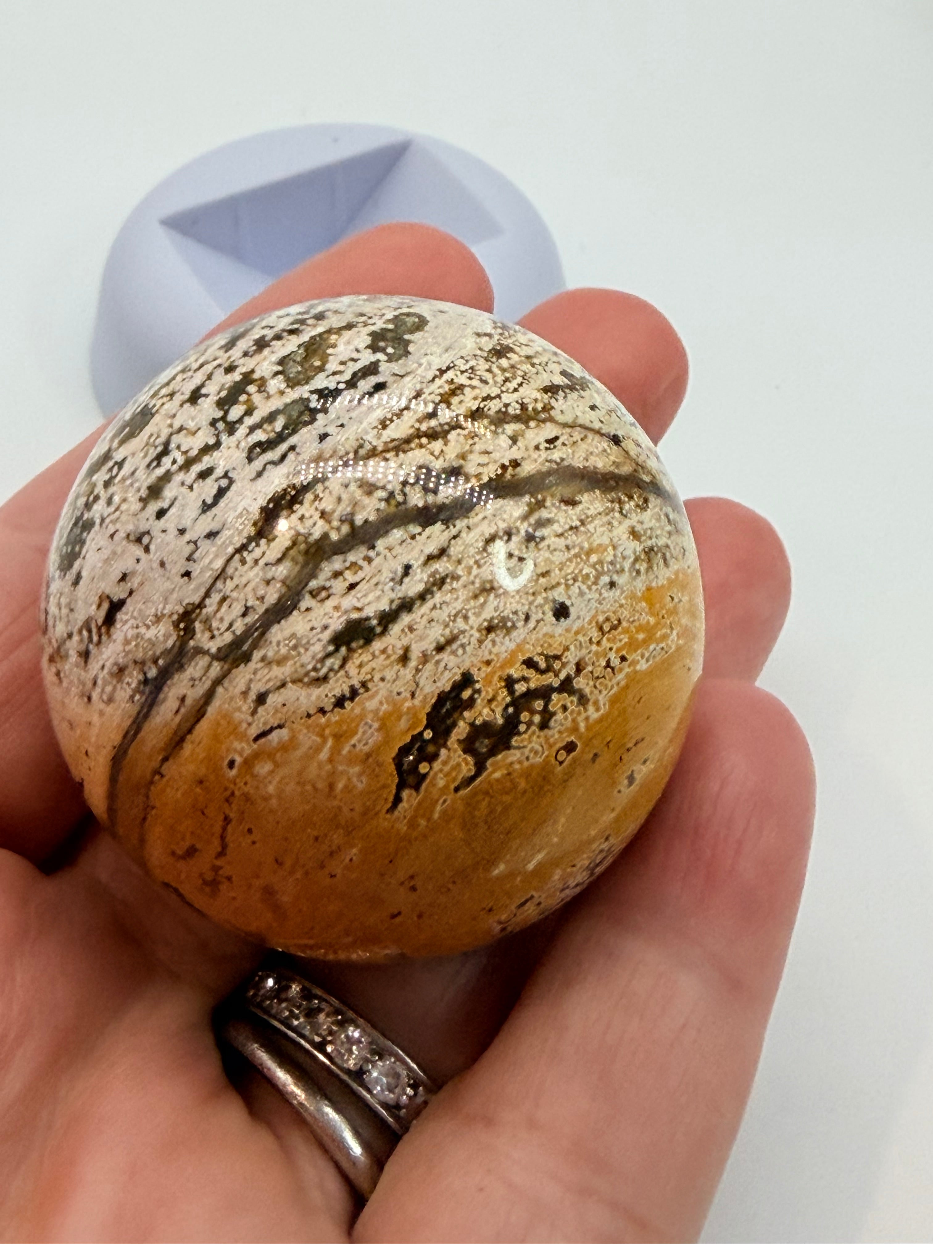 Ocean Jasper Sphere 4.5cm high Natural Stone image 4