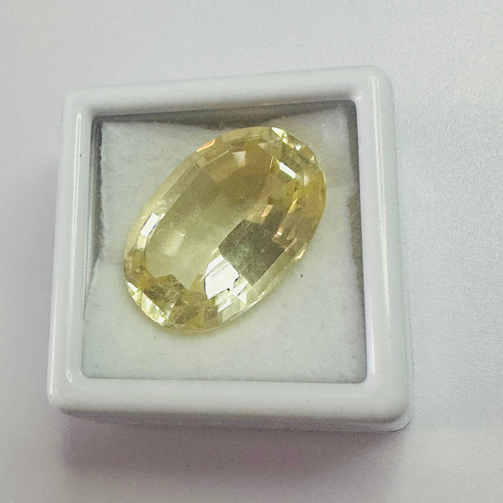 CITRINE OVAL BOOT LACE  20MMX13.5MM. 15.46CTS image 2