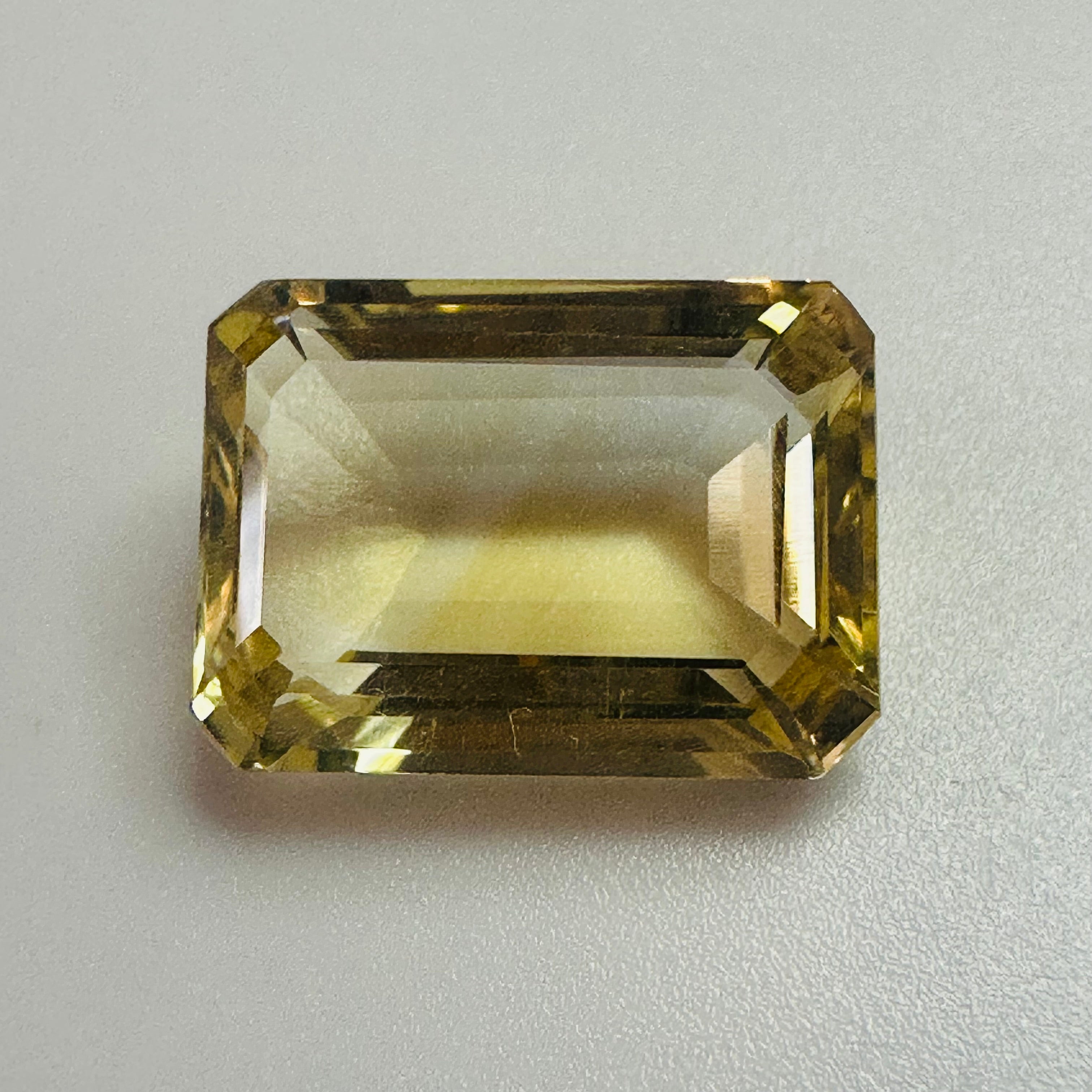 CITRINE EMERALD CUT 16MMX11.6MM. 10.05CTS image 1