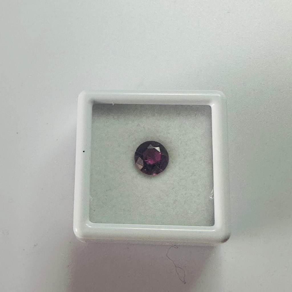 GARNET ROUND RHODOLITE  6.5MM.  1.40CTS image 2