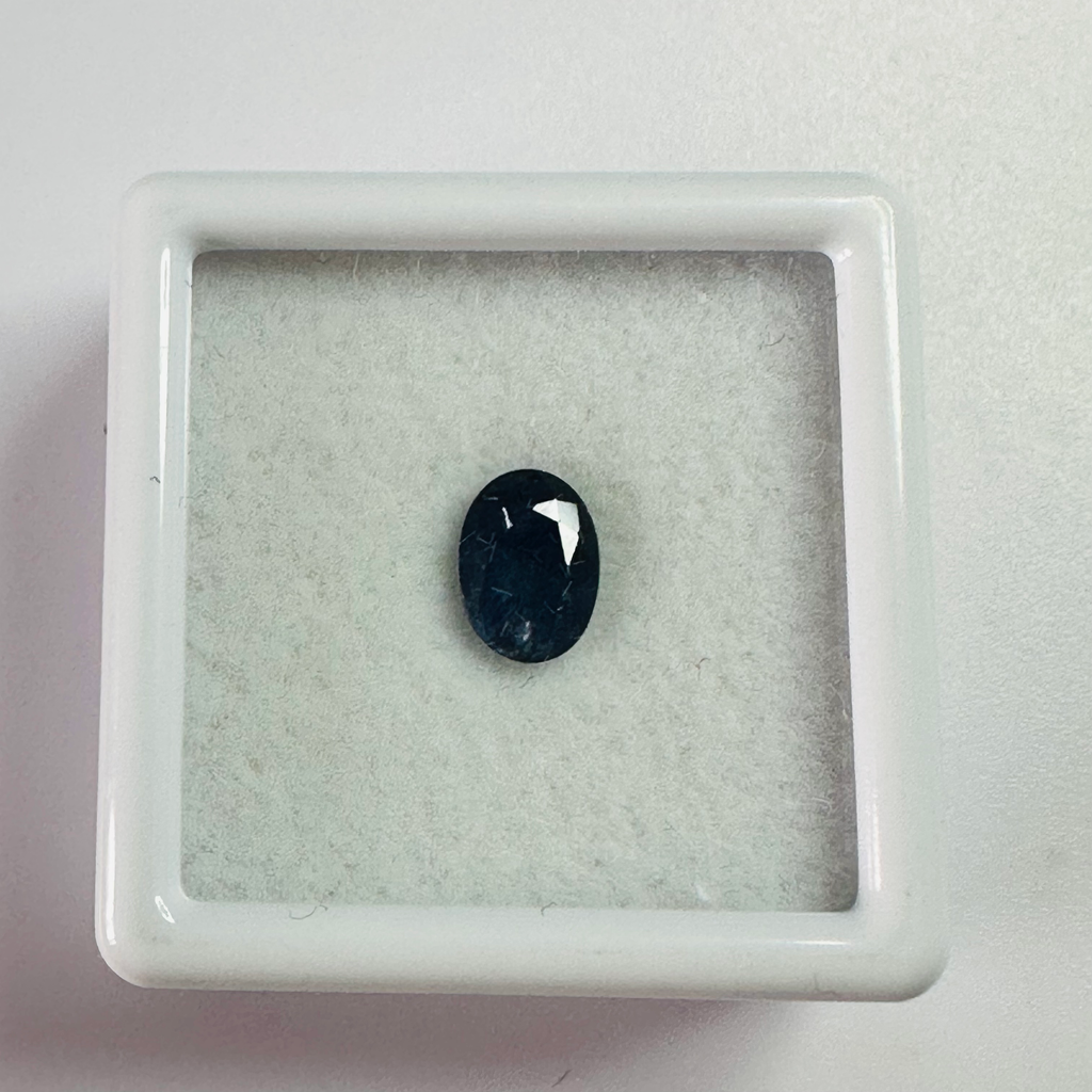 BURMA BLUE SAPPHIRE OVAL 7MMX5MM 1.05CTS image 2