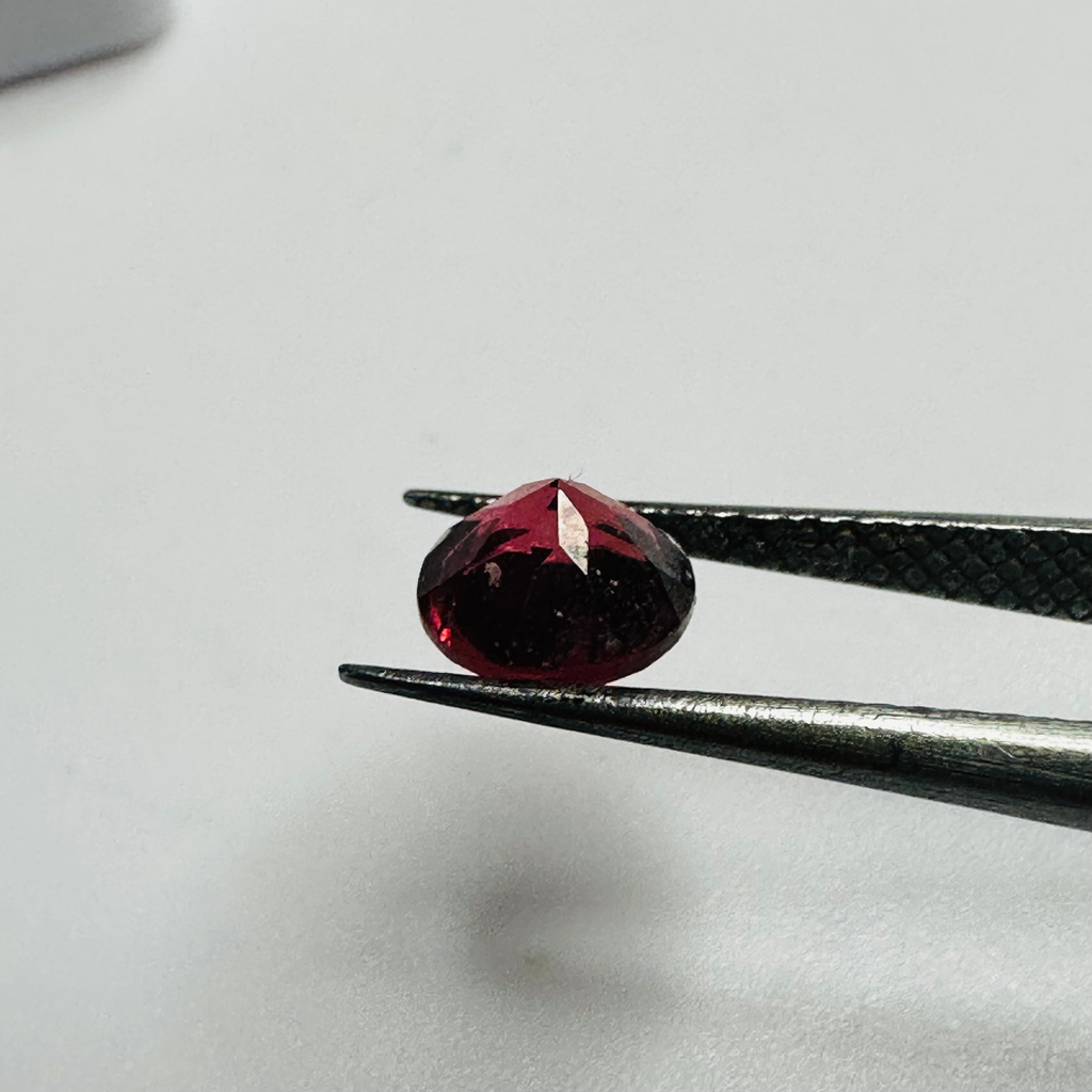 GARNET  ROUND 5.8MM  0.93CTS  RED/ORANGE image 4