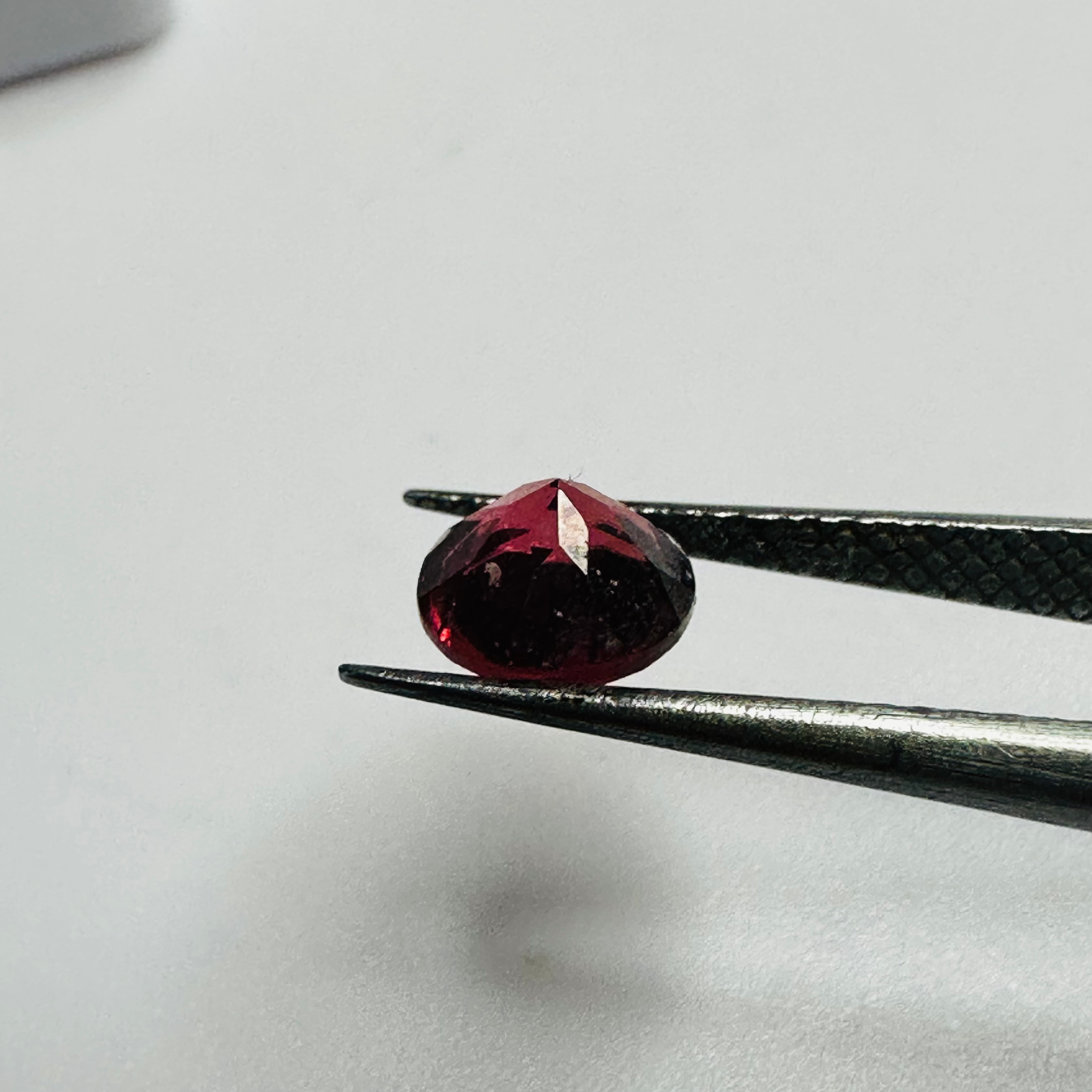 GARNET  ROUND 5.8MM  0.93CTS  RED/ORANGE image 4