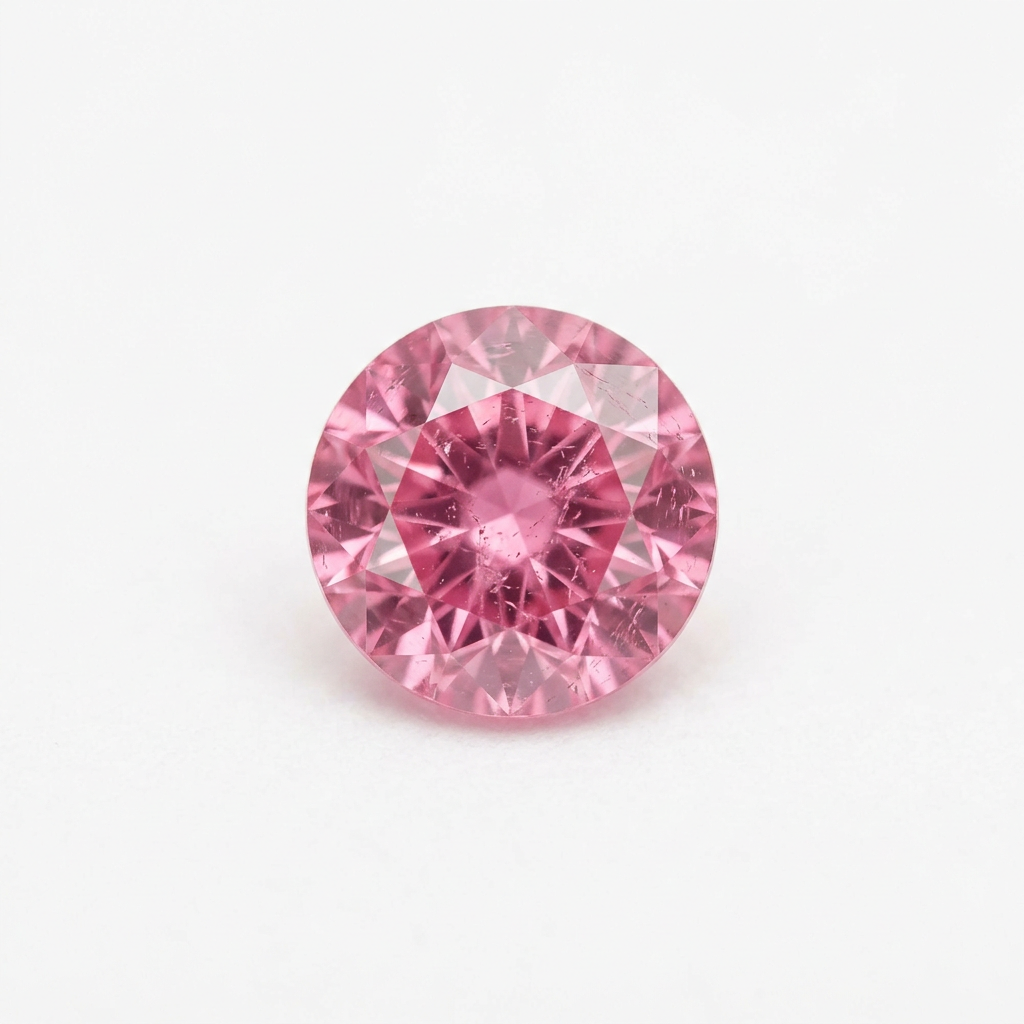 AI-generated round pink spinel illustration