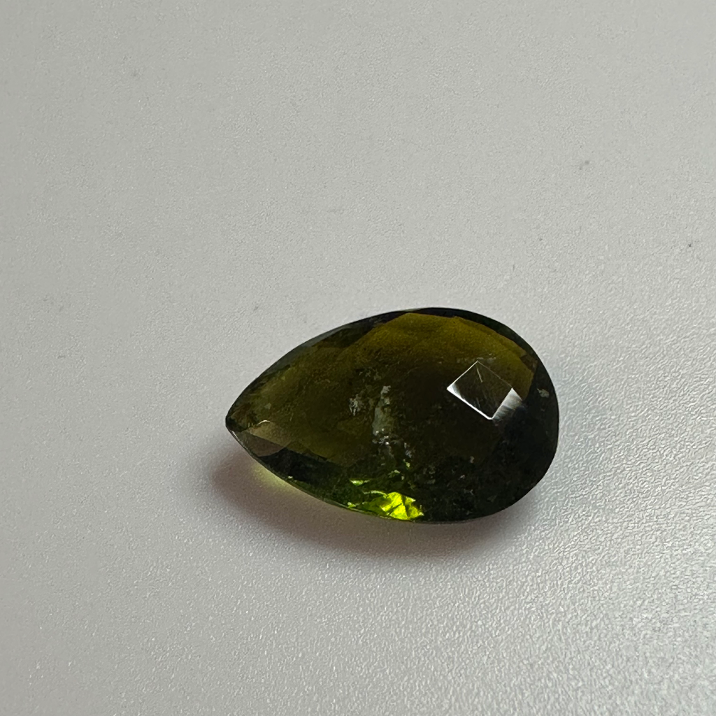 TOURMALINE GREEN DROP  14.6MMx10.5MM 4.75CTS image 3
