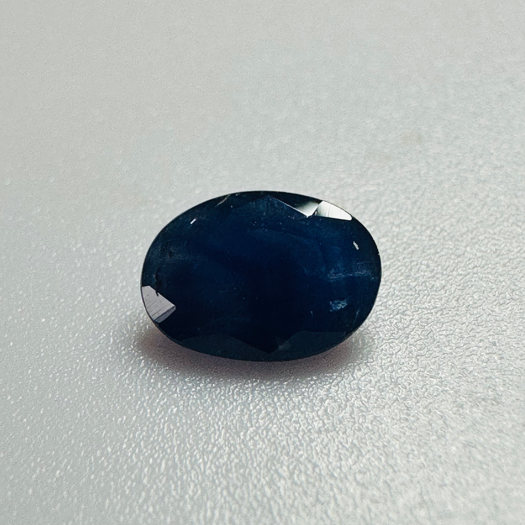 BURMA BLUE SAPPHIRE OVAL 6.9MM X5MM 0.79CTS image 0