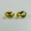 BERYL YELLOW OVAL PAIR  6MMX4MM  0.91CTS image 0