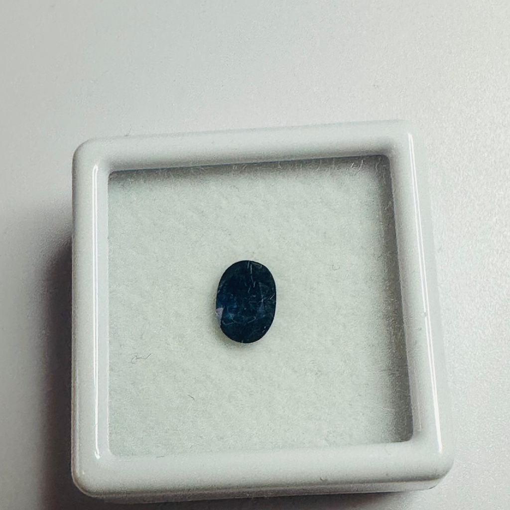 BURMA BLUE SAPPHIRE OVAL 6.7MM X4.7MM 0.83CTS image 1