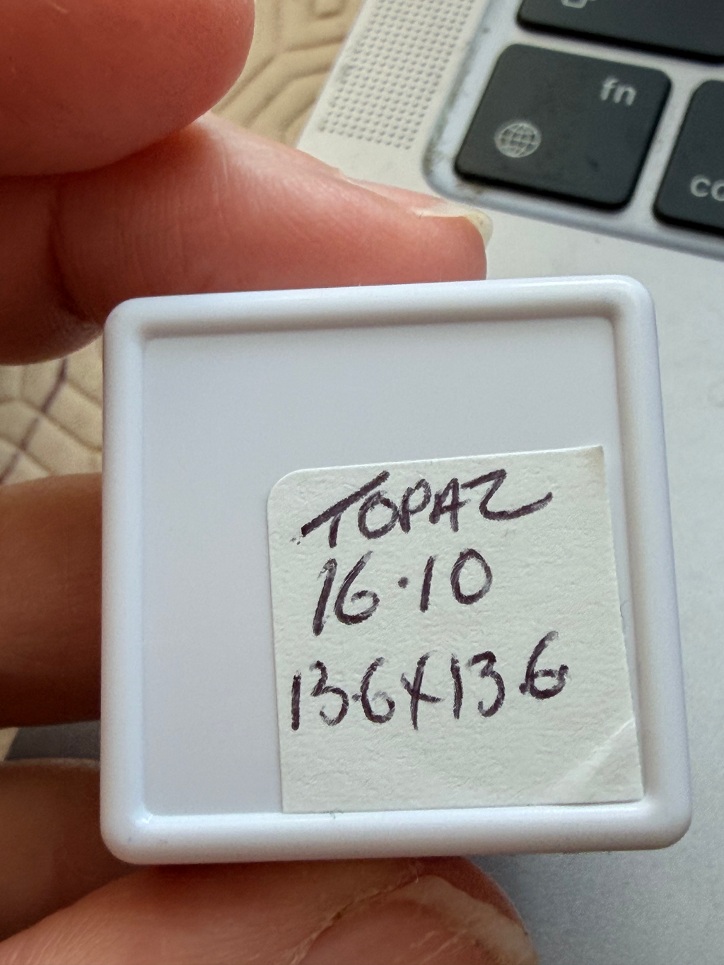 Topaz Sky Blue 13.6x13.6  16.10cts large size image 2