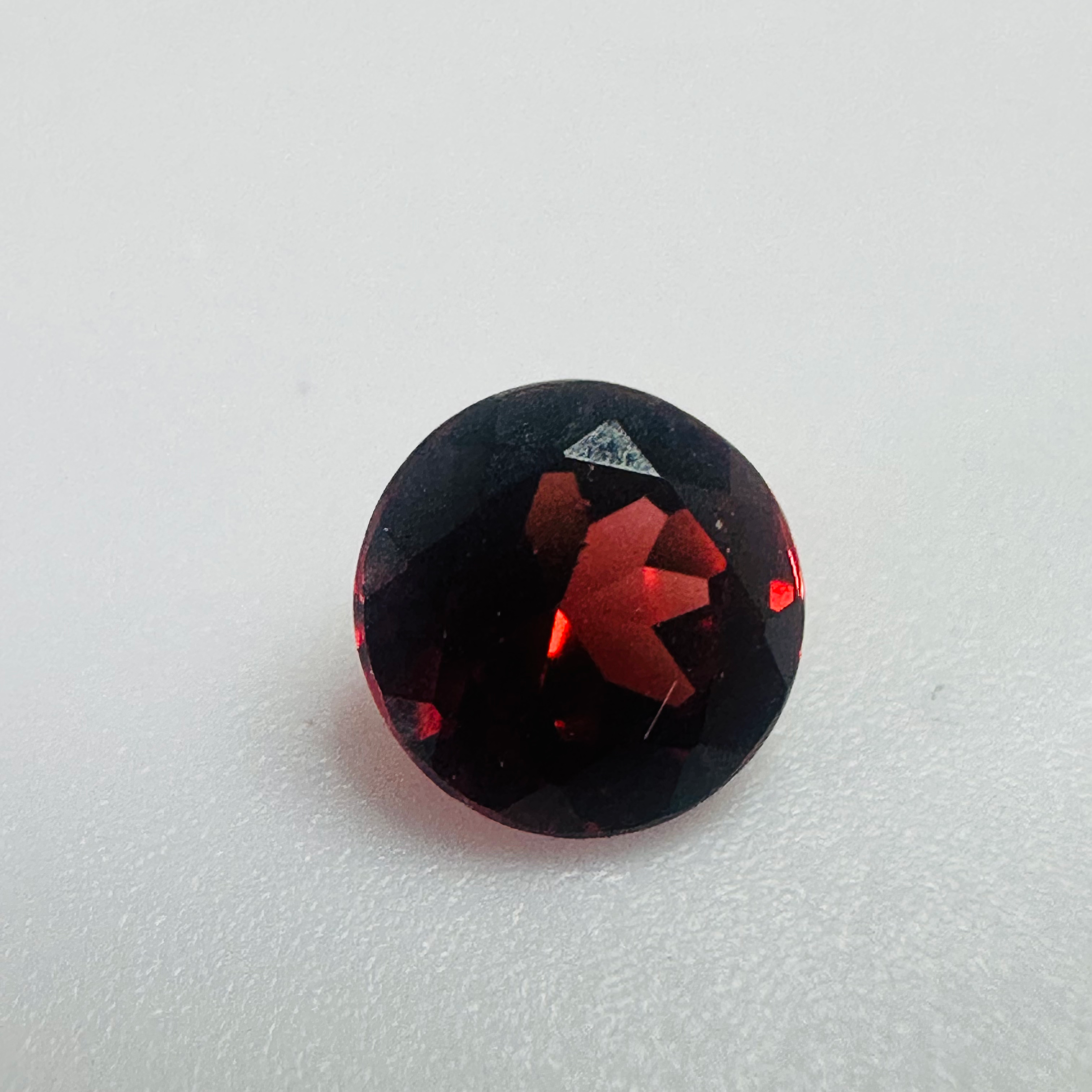 GARNET  ROUND 6.1MM  0.91CTS  RED/ORANGE image 4