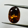 ZIRCON ORANGE OVAL 10.8MMX7.7MM  3.83CTS image 0