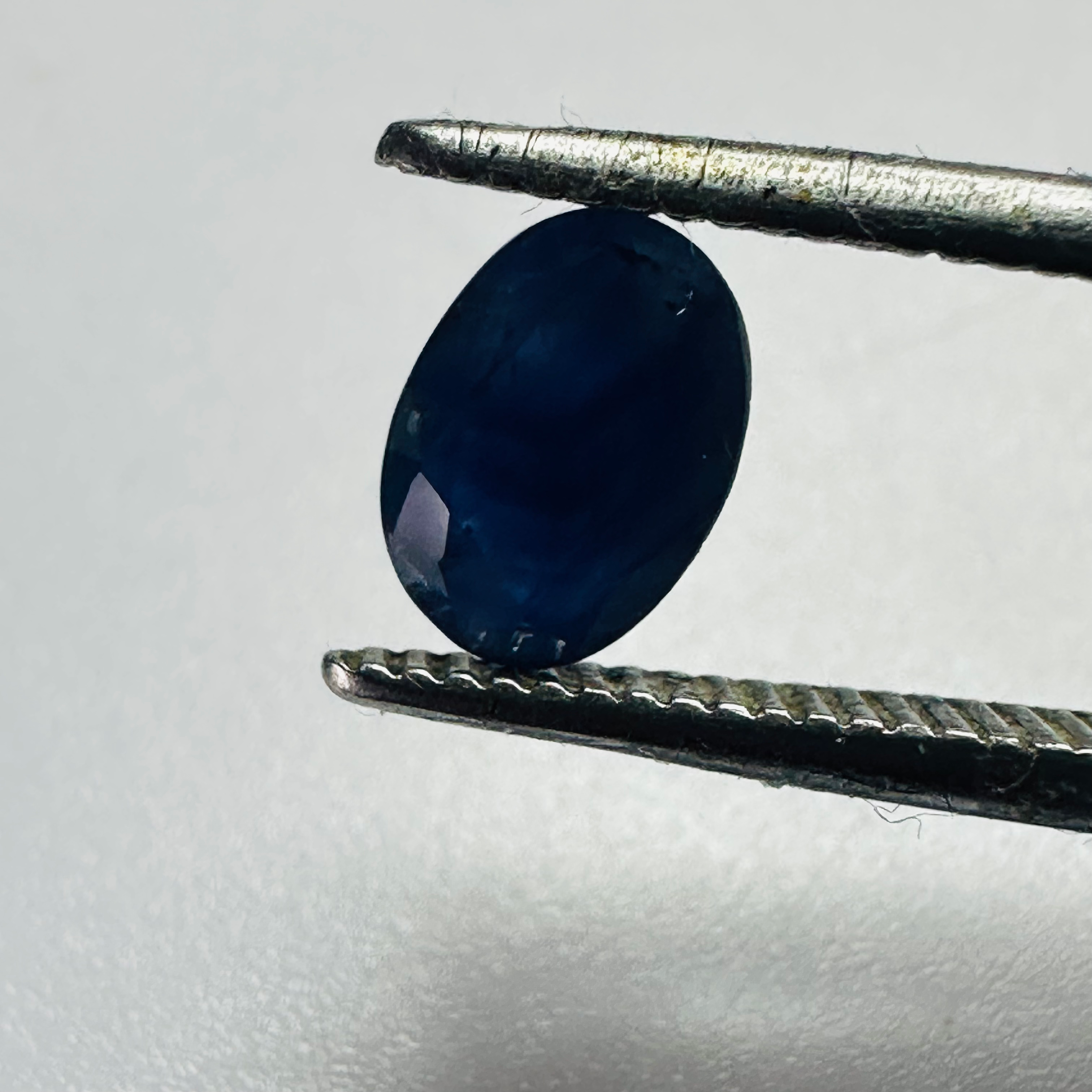 BURMA BLUE SAPPHIRE OVAL 6.9MM X5MM 0.79CTS image 1