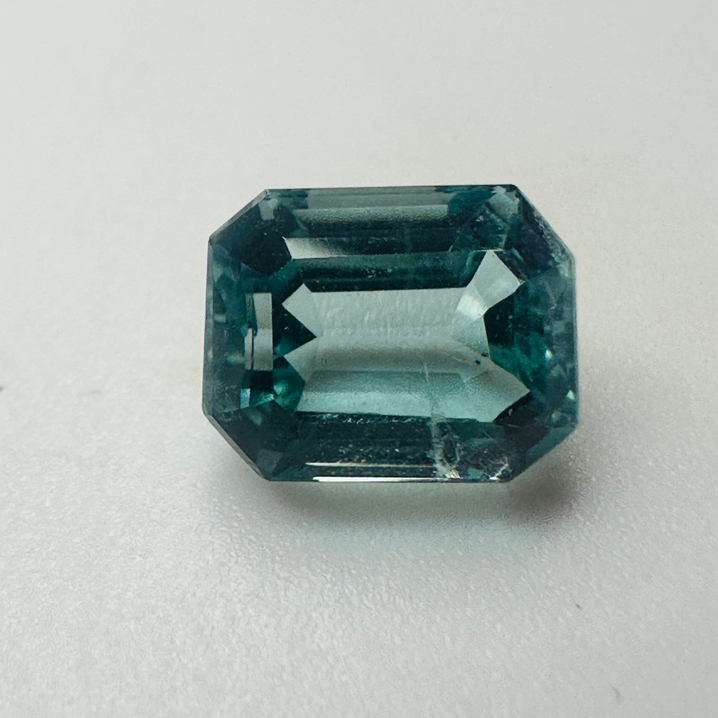 AQUAMARINE ANTIQUE CUT  8MMX6MM 1.92CTS image 5