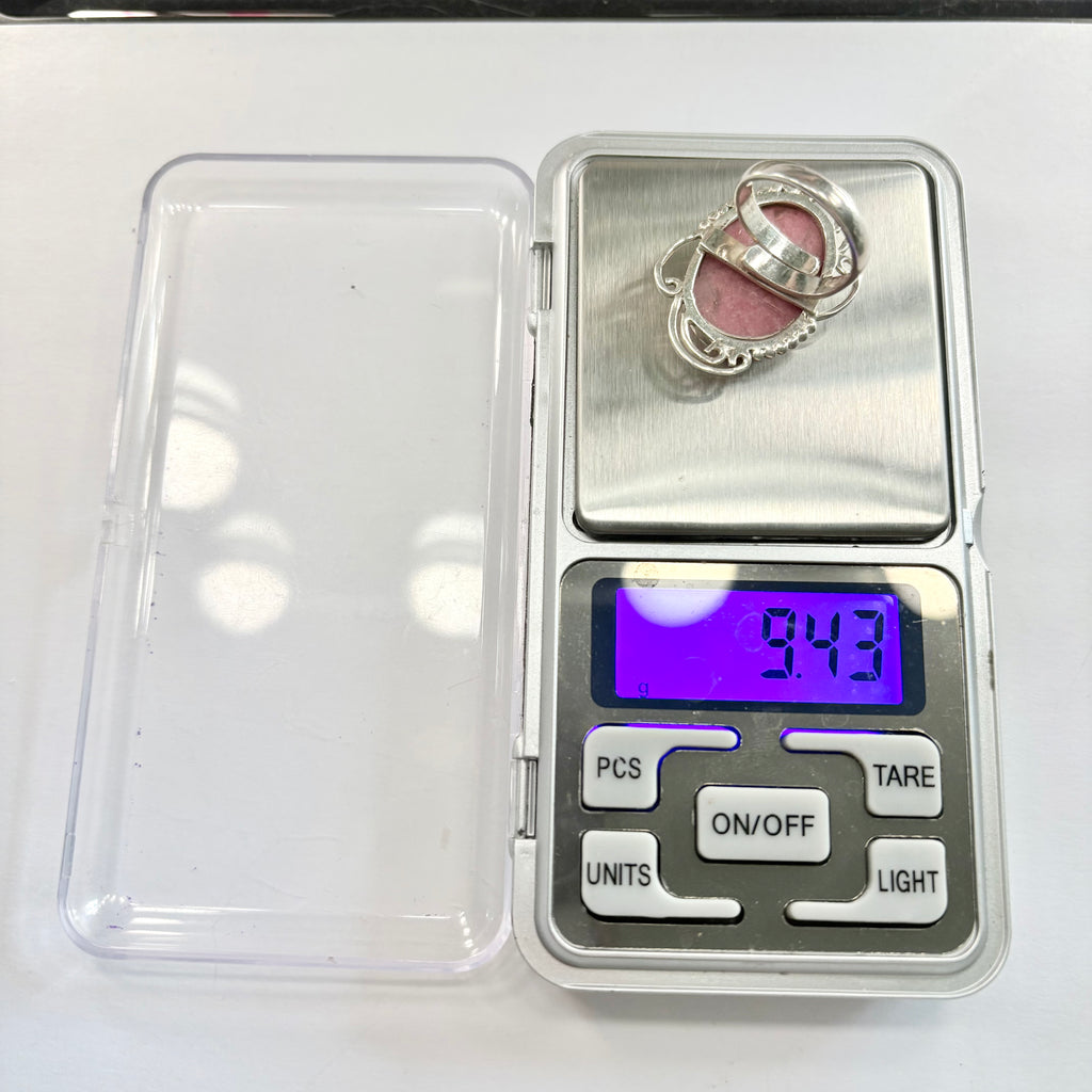 Sterling Silver Rhodochrosite Ring N image 5