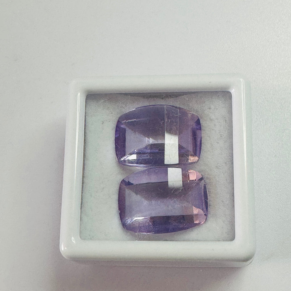AMETHYST PAIR SPECIAL CUT 13MMX10MM  11.79CTSAM image 4