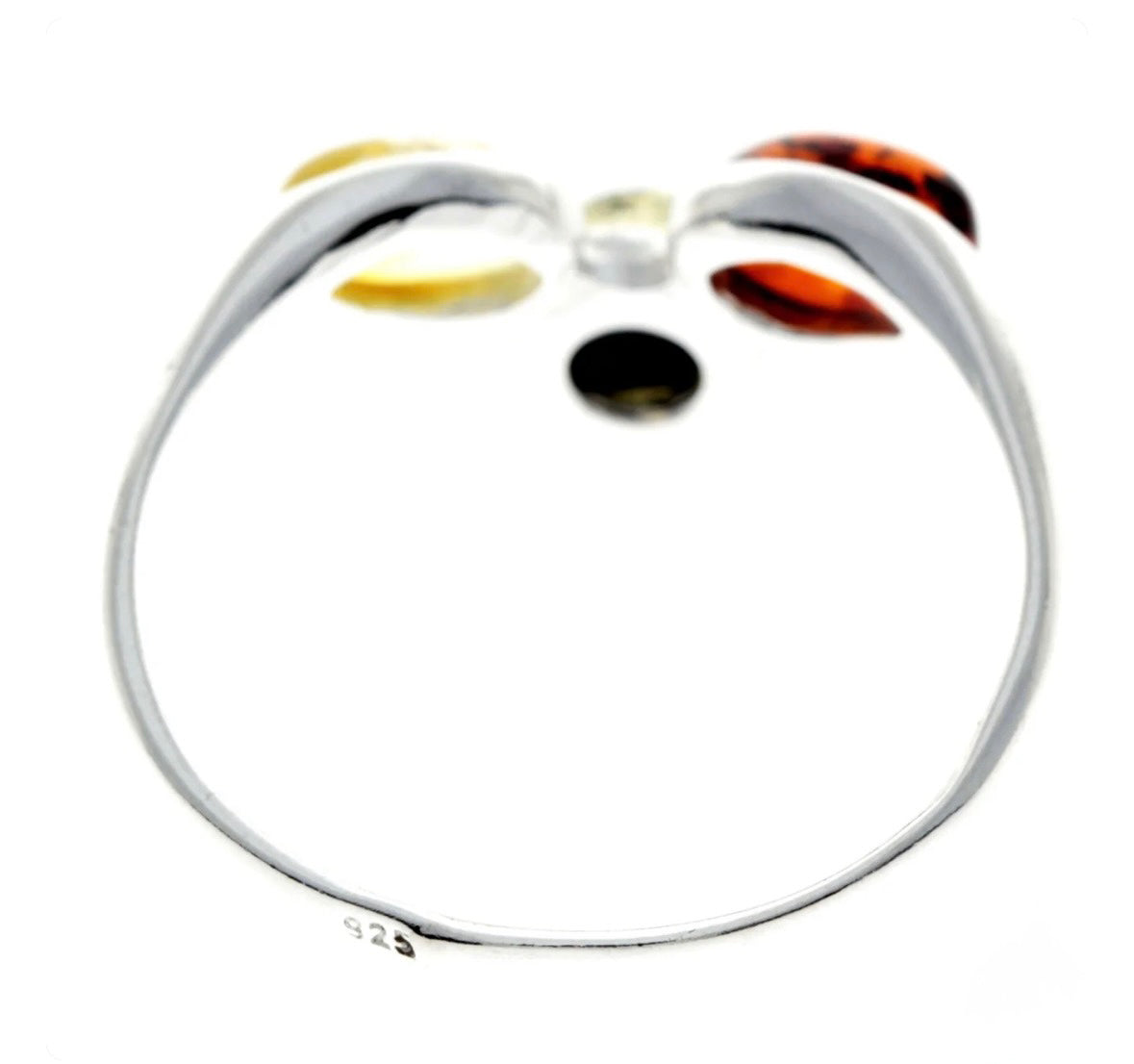 Material: 925 Sterling Silver Stone: Genuine Baltic Amber Stone Dimensions: 13x1 image 1