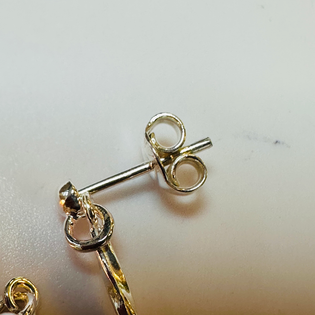 Sterling silver Amber long drop earrings  image 6