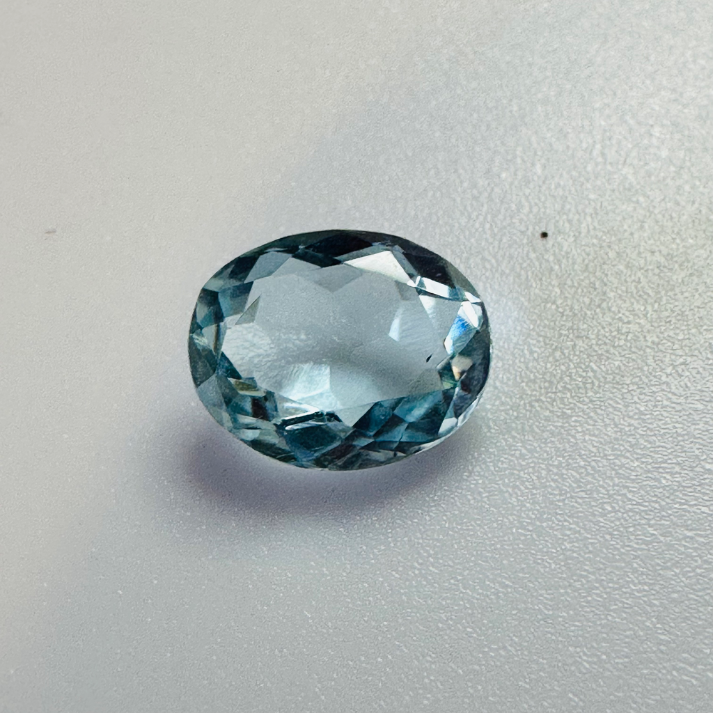 AQUAMARINE OVAL 9MMX7MM 1.66CTS image 1