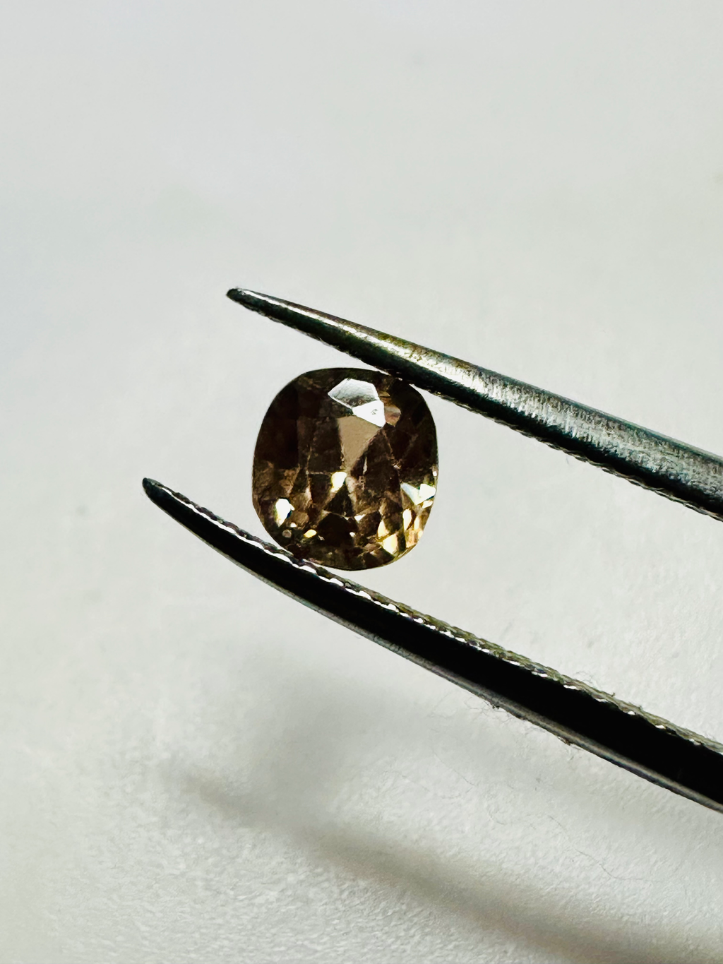 Yellow/Blush Zircon cushion 6mm x 5.4mm 1.16cts image 4