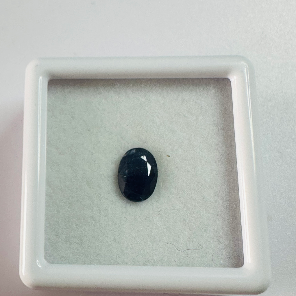 BURMA BLUE SAPPHIRE OVAL 6.7MM X4.8MM 0.83CTS image 2