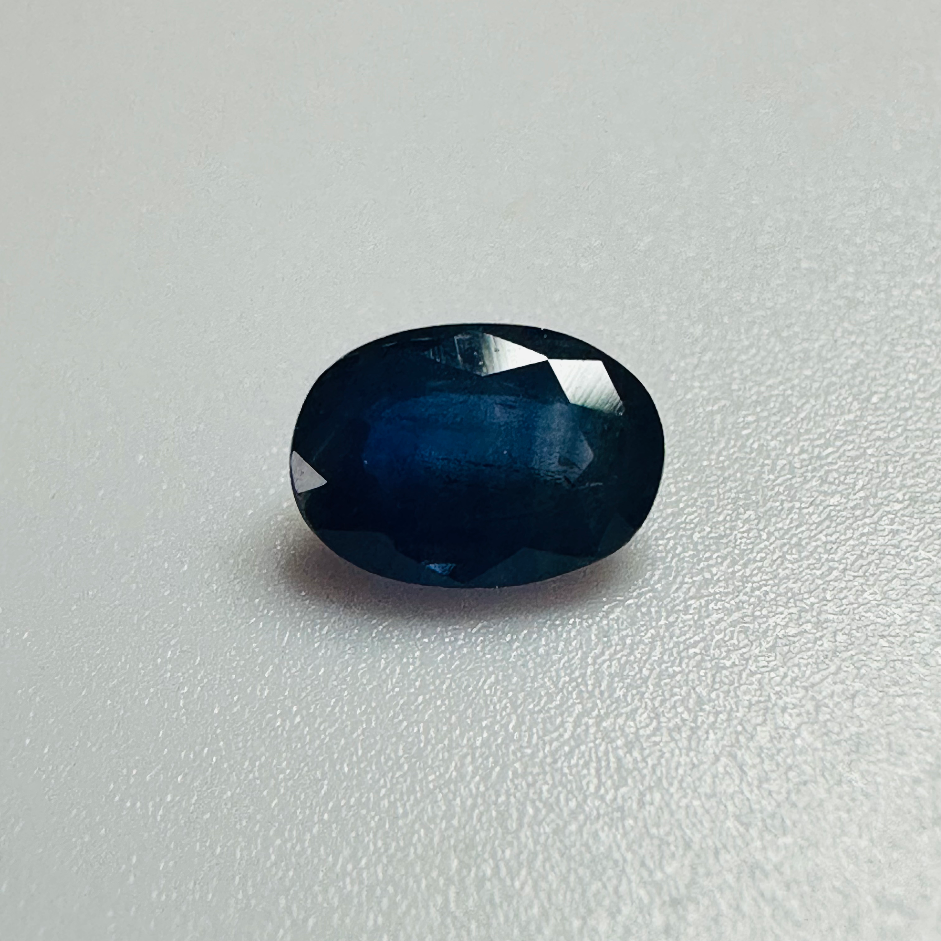 BURMA BLUE SAPPHIRE OVAL 6.7MM X4.7MM 0.83CTS image 0